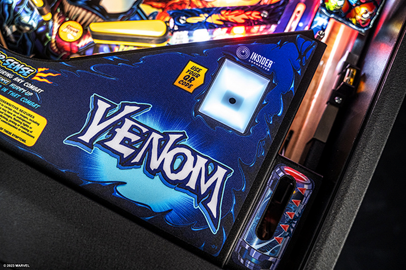 Vue du plateau du flipper Venom version Premium